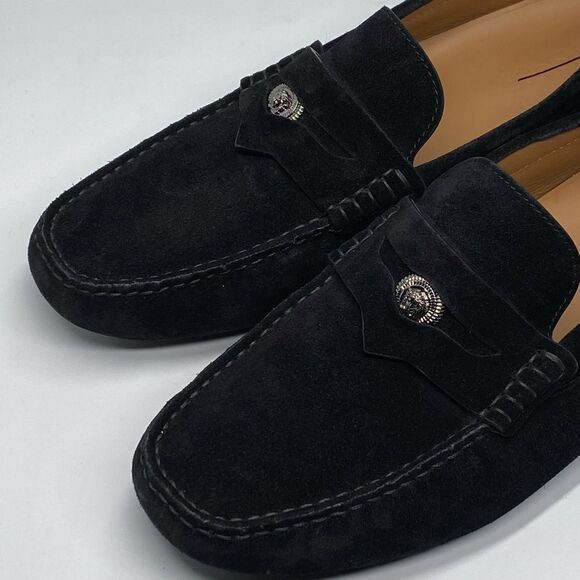 Versace Medusa Suede Leather Driver Loafers size 44/us size 11 - Picture 4 of 13